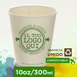 Bicchieri Carta Compostabili Personalizzati - 350 cc. - immagine 1