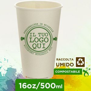 Bicchieri Compostabili Maxi Personalizzati - 590 cc - immagine 1