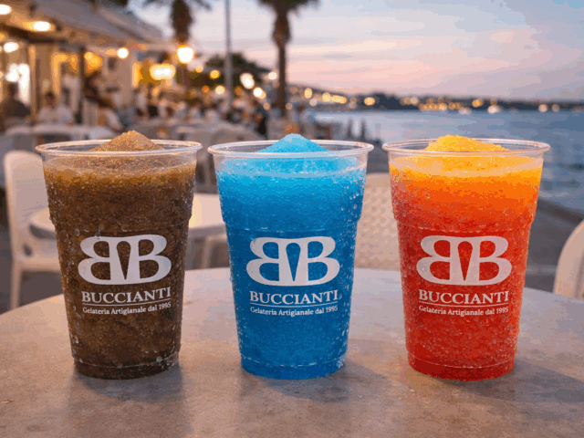 Bicchieri Trasparenti Bar Gelateria Personalizzati